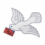 Dove with letter embroidered hoody