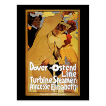 Dover Ostend Line Turbine Steamer postcards