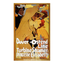 Dover Ostend Line Turbine Steamer posters