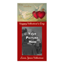 Doves and Hearts Valentine Photo Card