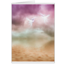 Doves Flying Together Card