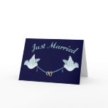 Doves Just Married Cards
