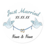 Doves Just Married stickers