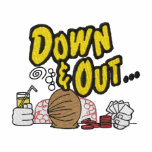 Down and Out embroidered shirts