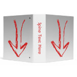 Down arrow. vinyl binders
