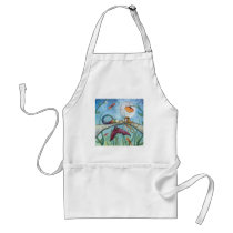 Down by the Pond Mermaid Art Apron