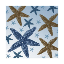 Down by the Sea Starfish Gallery Wrapped Canvas