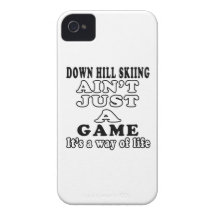Down Hill Skiing Ain't Just A Game It's iPhone 4 Covers