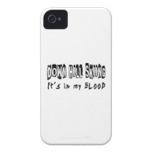 Down hill Skiing It's in my blood iPhone 4 Cases