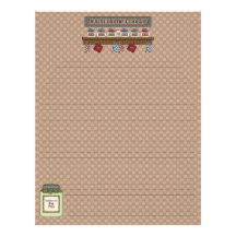 Down Home Cooking Recipe Pages (Lined) Letterhead Design