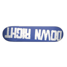 Down Right Blue big Skateboards