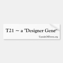 Down syndrome awareness bumper sticket bumper sticker