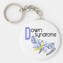 Down Syndrome BUTTERFLY 3.1 Key Chain