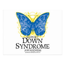 Down Syndrome Butterfly Postcard