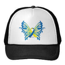 Down Syndrome Butterfly Ribbon hats