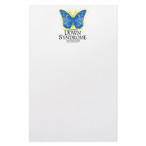 Down Syndrome Butterfly Stationery Paper