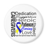 Down Syndrome Caregivers Collage Fridge Magnets