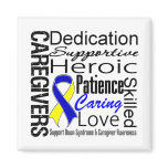 Down Syndrome Caregivers Collage Fridge Magnets