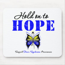 Down Syndrome Hold On To Hope Mouse Mat