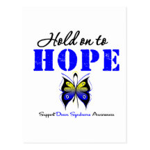 Down Syndrome Hold On To Hope Post Cards
