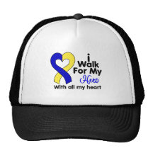 Down Syndrome I Walk For My Hero Trucker Hats