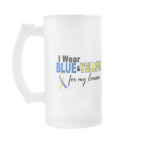 Down Syndrome I Wear Blue & Yellow For My Cousin 2 Mug