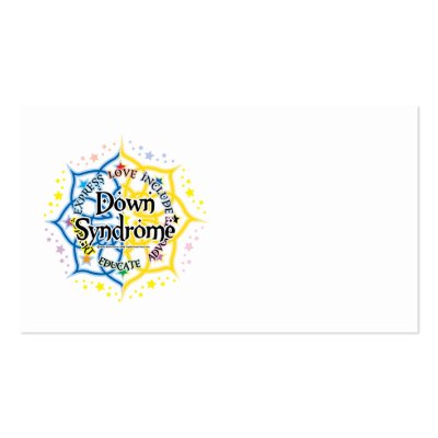 Down Syndrome Lotus Business Card Template by fightcancertees