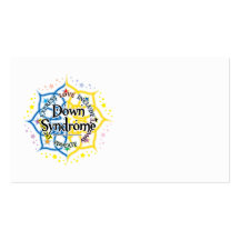 Down Syndrome Lotus Business Card Template