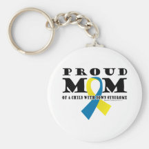 Down Syndrome Proud Mom Keychains