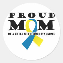 Down Syndrome Proud Mom Stickers