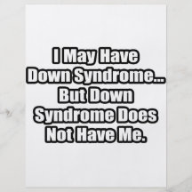 Down Syndrome Quote Full Color Flyer