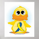 Down Syndrome Ribbon Duck posters