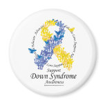 Down Syndrome Ribbon of Butterflies magnets
