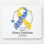 Down Syndrome Ribbon of Butterflies Mouse Mats