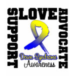 Down Syndrome Support Advocate Love t-shirts