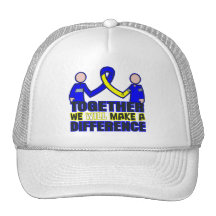 Down Syndrome Together We Will Make A Difference Trucker Hats