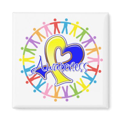Down Syndrome Unite in Awareness Refrigerator Magnet by giftsforawareness