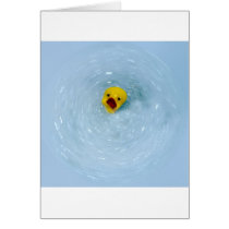 Down the plug hole greeting cards