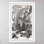 Down the Sierra Nevada in 1865 Poster