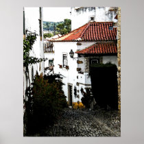 Down the Street in Obidos Portugal Posters