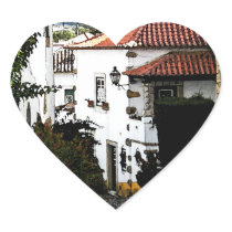 Down the Street in Obidos Portugal Sticker