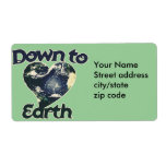 Down to Earth Day Custom Shipping Labels