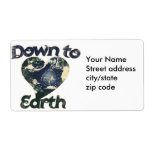 Down to Earth Personalized Shipping Labels