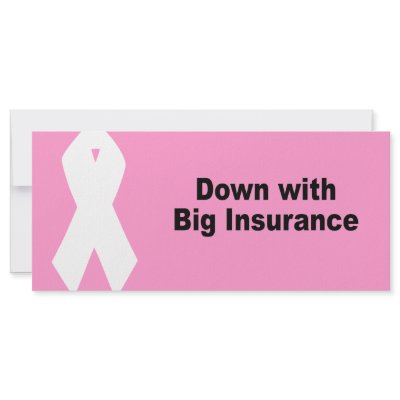 Down with big insurance custom rack cards by AntiRepublican