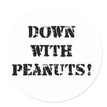 Down With Peanuts Sticker