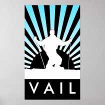 downhill ski vail posters