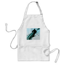 Downhill Skier on Icy Ribbons Apron