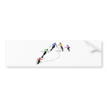 DOWNHILL SKIERS SNOW SPORT bumper stickers