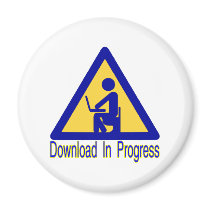 Download In Progress Refrigerator Magnet