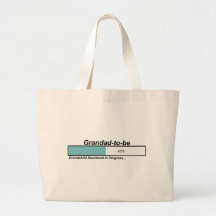 Downloading Grandad to Be Canvas Bag